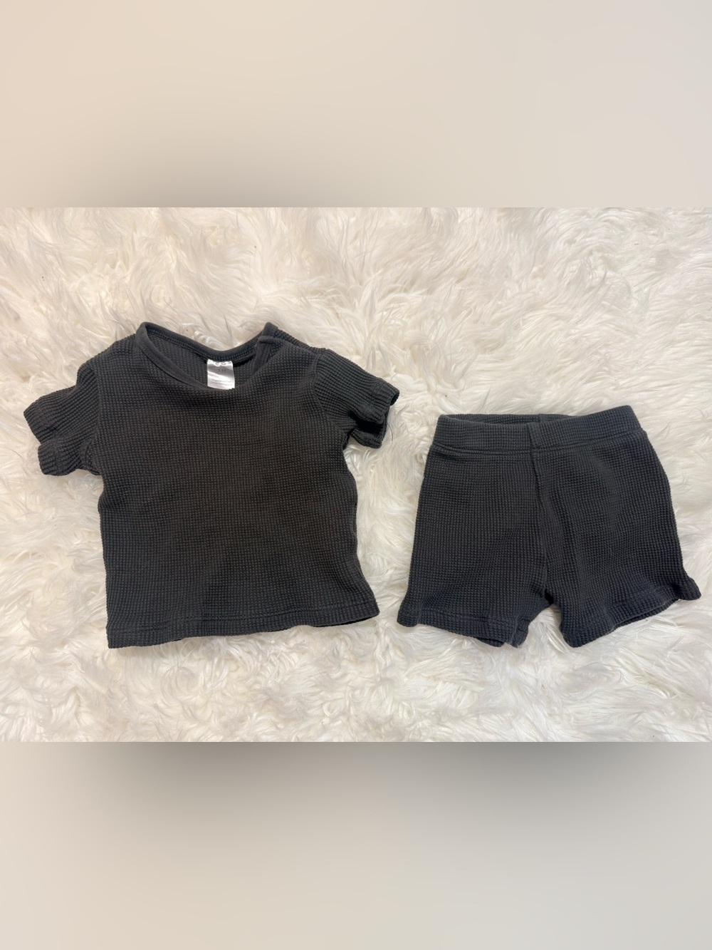 💫4/$25 • H&M Waffle Knit Organic Cotton 2 Piece Outfit